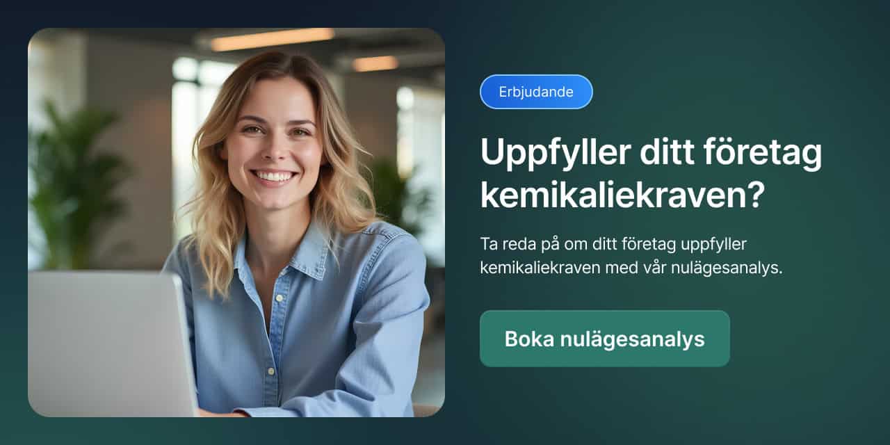 byta kemikaliehanteringssystem nulägesanalys