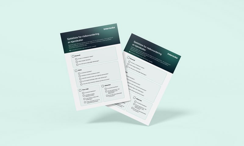 Sjekkliste for risikovurdering av kjemikalier Bild Sjekkliste for risikovurdering av kjemikalier